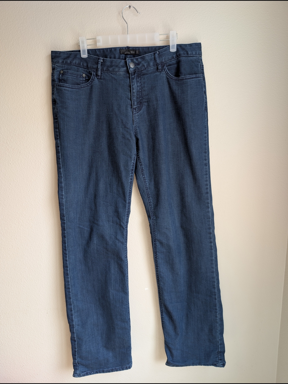Prana Women's Indigo Denim Flannel Lined Jeans Size 12